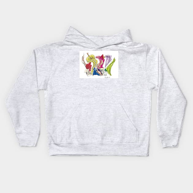 Notes Kids Hoodie by LukeMargetts